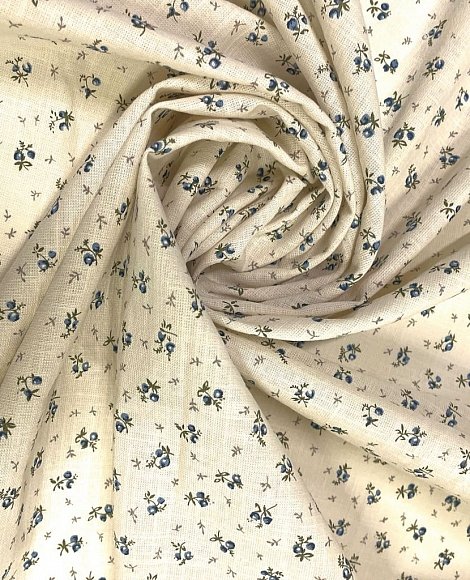 Сорочка крем мильфлер синий